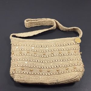 The SAK Purse beige knit